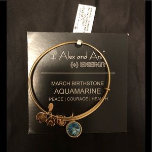 Alex and Ani Aquamarine Bracelet